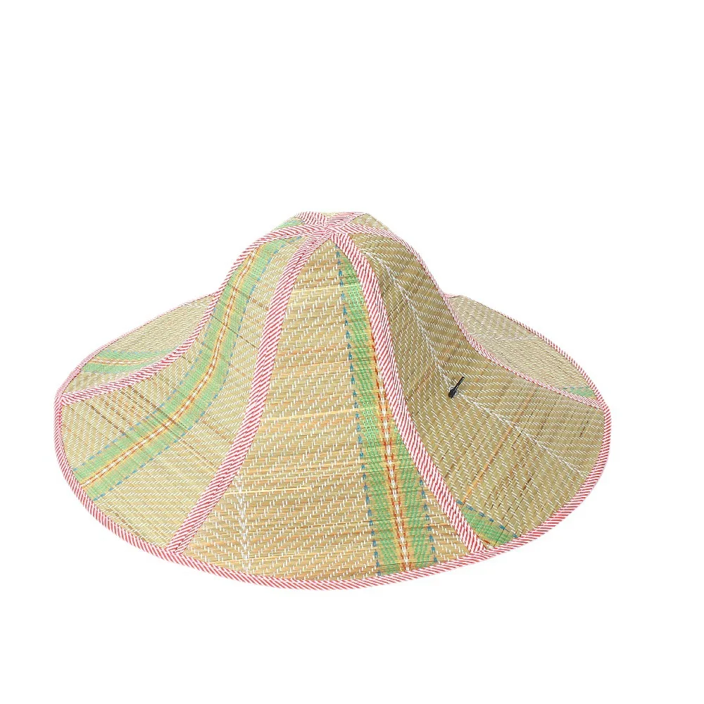 Summer Fishing Straw Hat Foldable Straw Sun Cap Visor Hat Fishing Fold Visor Fishing Farmer 6 Panel Straw hats
