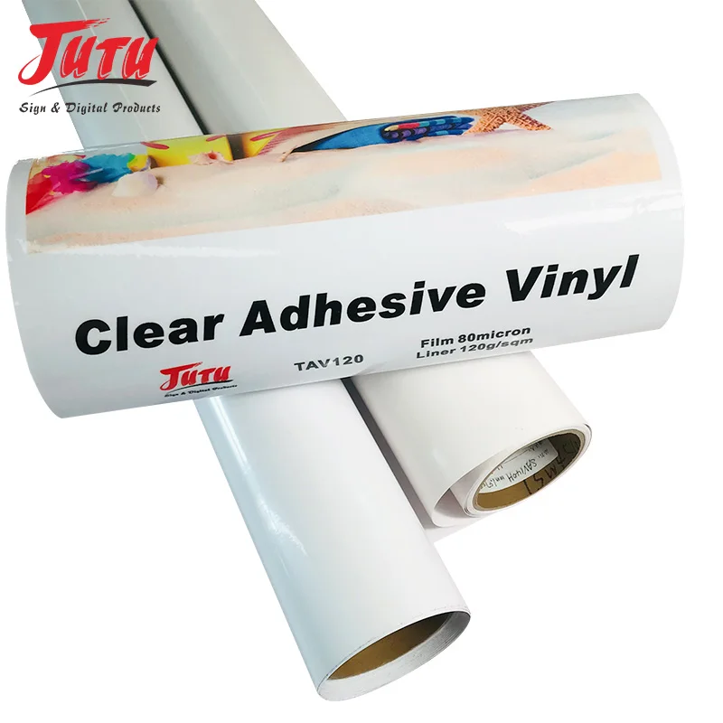 PVC Self Adhesive Sticker Vinyl Rolls SAV for Outdoor Advertisement Inkjet Digital Printing