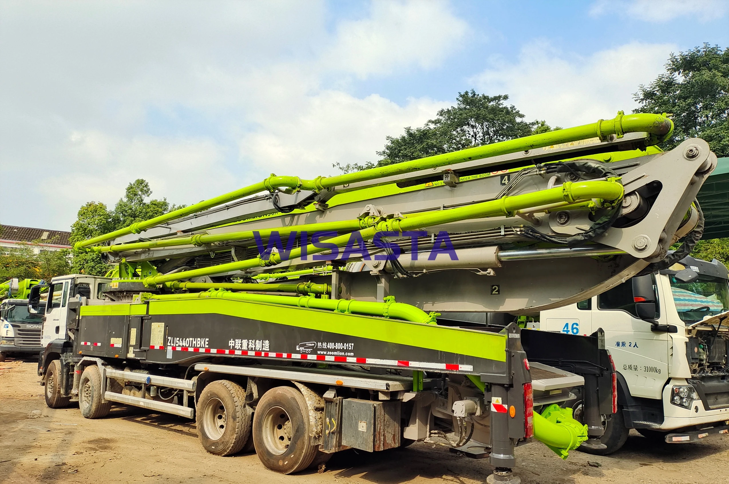 Stocked 2020 Used SITRAK Truck SINOTRUK Chassis  Mobile Pump Machine ZOOMLION 56 meters BOOM length 56X- 6RZ Concrete Truck pump