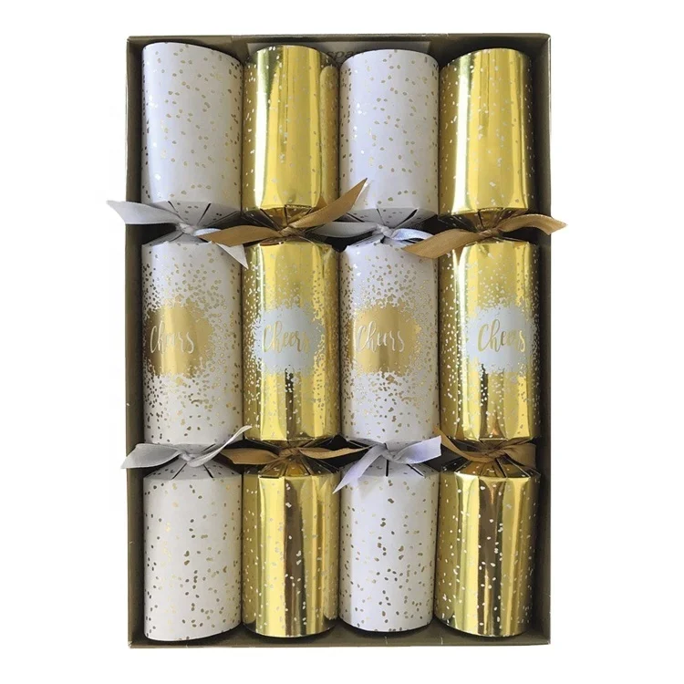 Printed Paper Toys Pop Crackers Packaging Festival Party Presents Wholesale Box Christmas Cracker