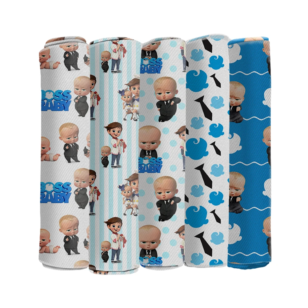
 Полиэстеровая ткань с мультяшным рисунком для шитья, 50*145 см  