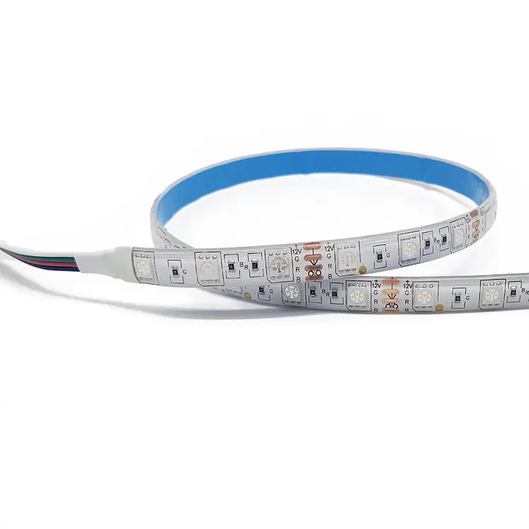 Outdoor 12V IP65 Silicone glue Smart 5050 RGB LED strip set with controller and adapter