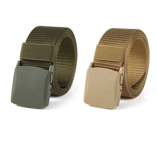 Green Low Moq Long Navy Wide Soft Handle Portable Male Tactical Leather Belt Nylon School Belt