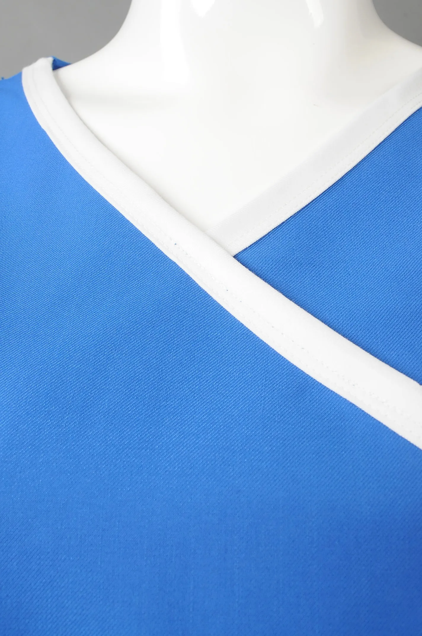 High Quality Fashionable Blue 4 Way Stretch Spandex V Neck Hospital Staff Uniform Nursing Medical Scrubs