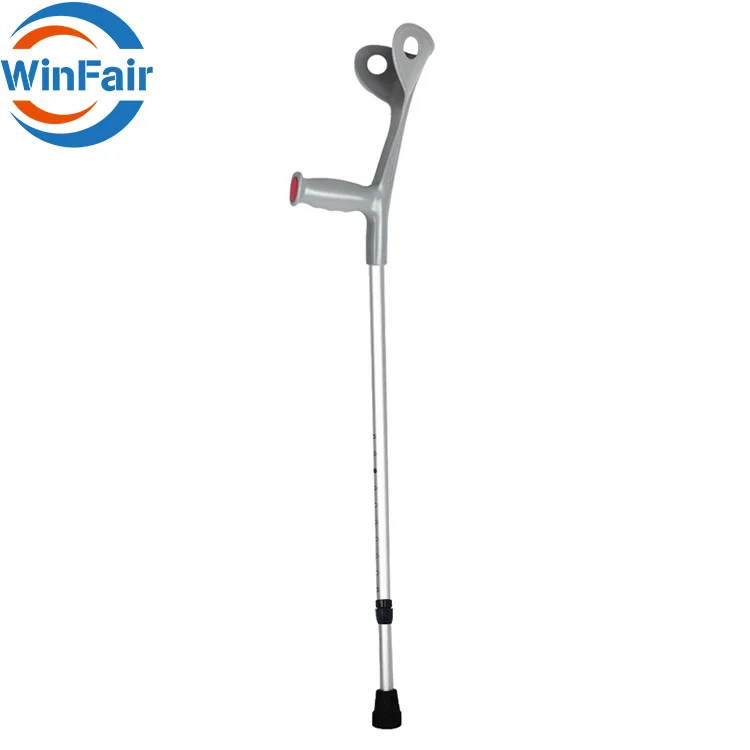 WinFair Portable Hospital Rehabilitation Equipment Walking Stick Cane Elderly Aluminum Alloy Height Adjustable Non Slip Crutches