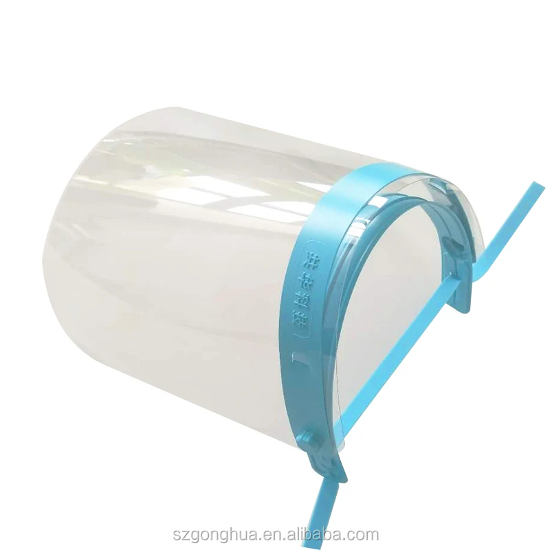 Ready To Ship Clear Anti-fog PET  disposable splash face shield  wholesale For Kids Protection
