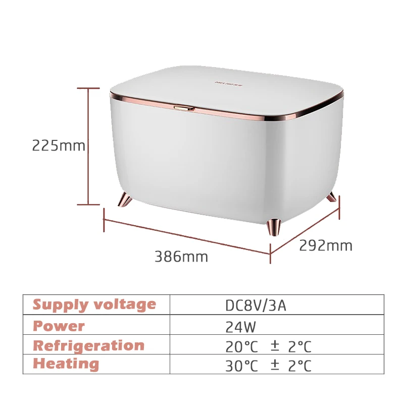 Factory Supply Mini Skincare Fridge 6L 10L Adjustable Hot Cold Eco Skin Care Beauty Fridge For Bathroom Home Car