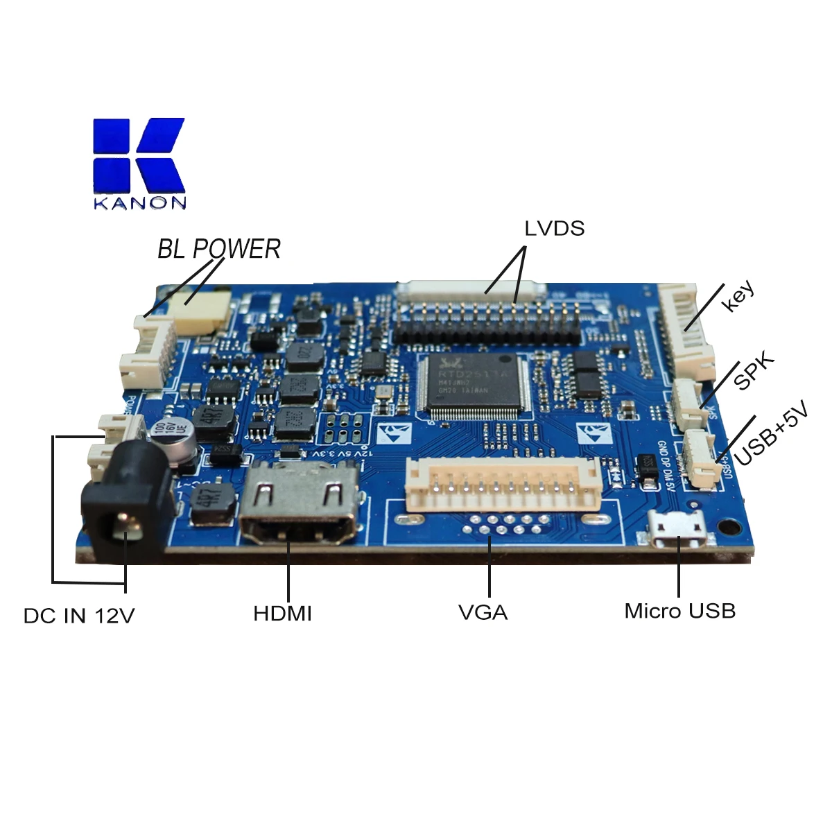 LCD controller LCD driver supports HD-MI VGA input display TTL&LVDS signal output LCD driver