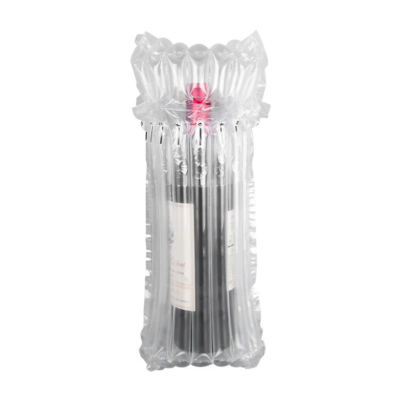 Bottle inflate air column bags Factory wholesale wine protective packaging air column bag
