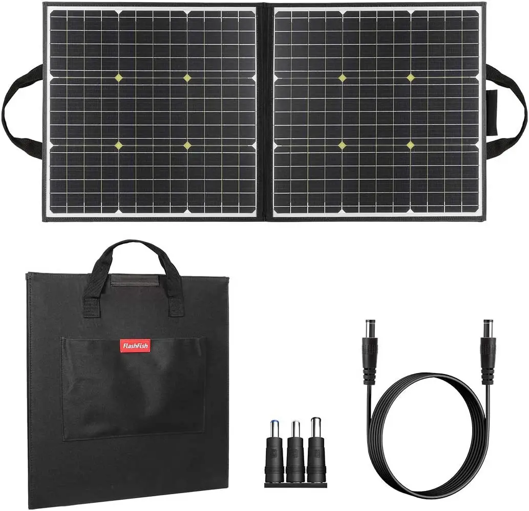 Hot selling manufacturer Amazon  100W 18V foldable solar panel Waterproof monocrystalline foldable solar panel
