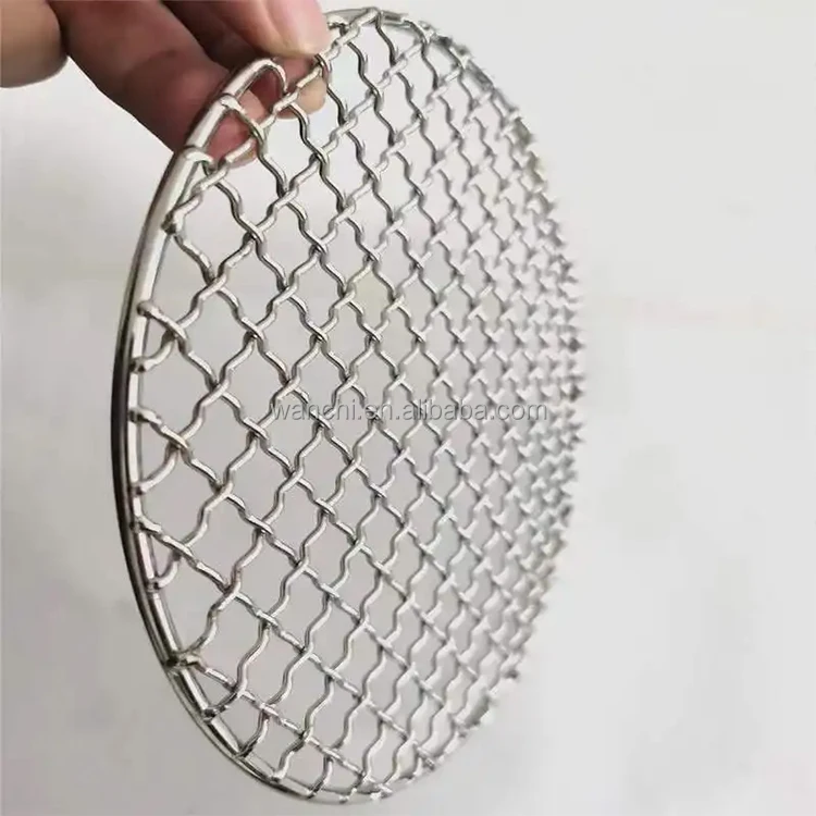 Factory sale 304 Stainless Steel Round Bbq Grill Mesh oven grill cooking bbq net barbecu wire mesh