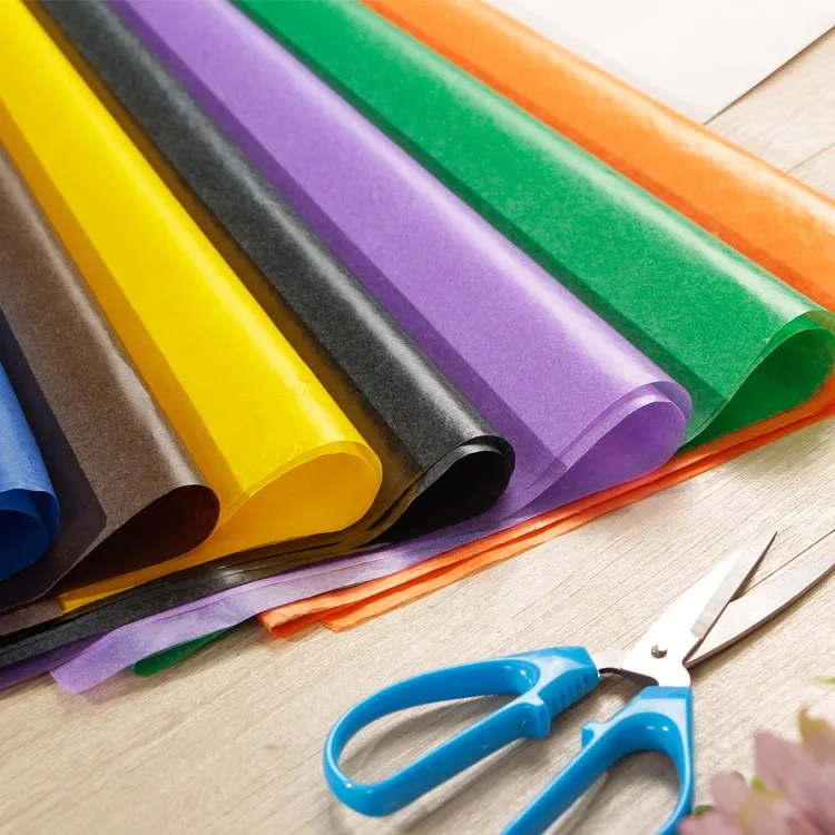 MG & MF black colored tissue paper with customized pattern