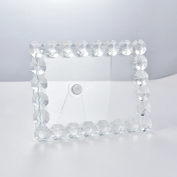 Custom Modern Glass Photo Frame Factory Price Wholesale Concise Crystal Photo Frame
