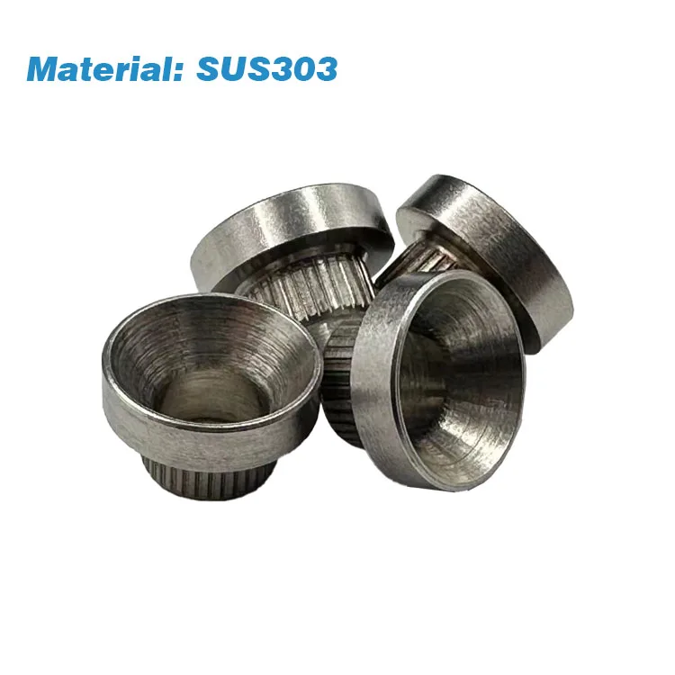 cnc turning parts High Quality M5 Stainless Steel climbing Washers CNC Model Rock Climbing Countersunk Knurled Washers