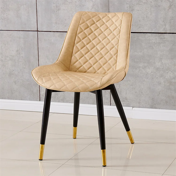 Restaurant Furniture Reception Fabric PU Leather Upholstered Modern Design Dining Chairs