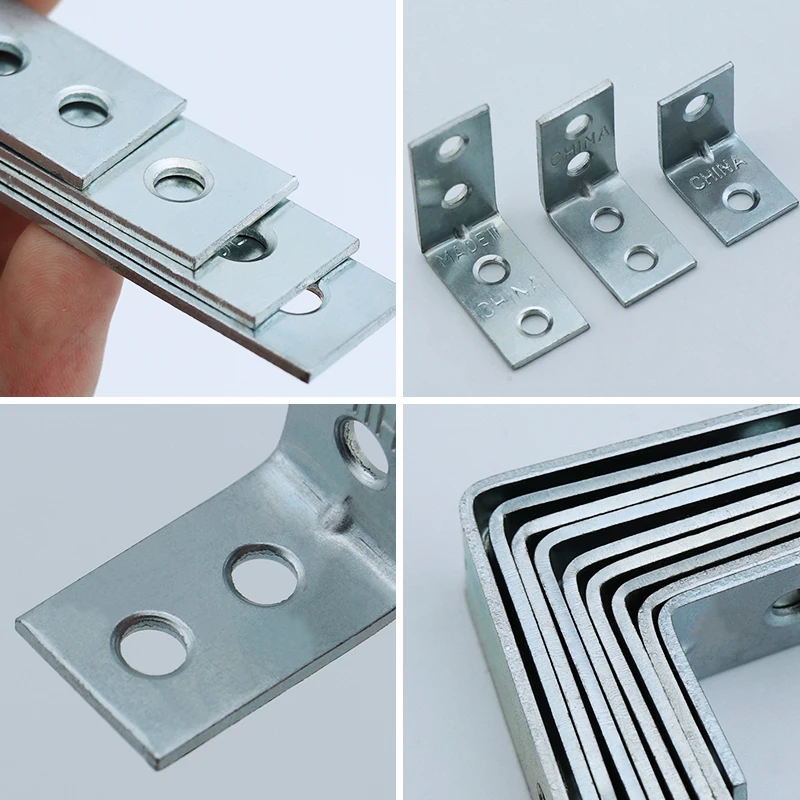 Hot selling high quality galvanized L-shaped metal iron angle of various sizes Corner Brackets