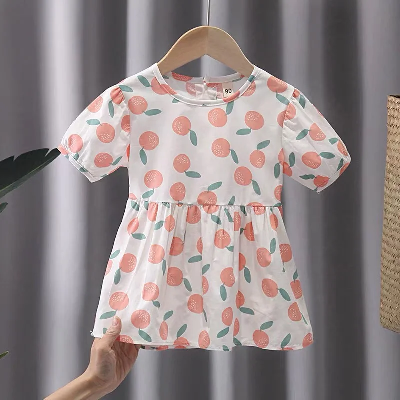 Two Piece Set Red Pink Infant Bubble Sleeves Baby Girls Dresses With Shoulder Bag Birthday Dress For 1 Year Baby Girl