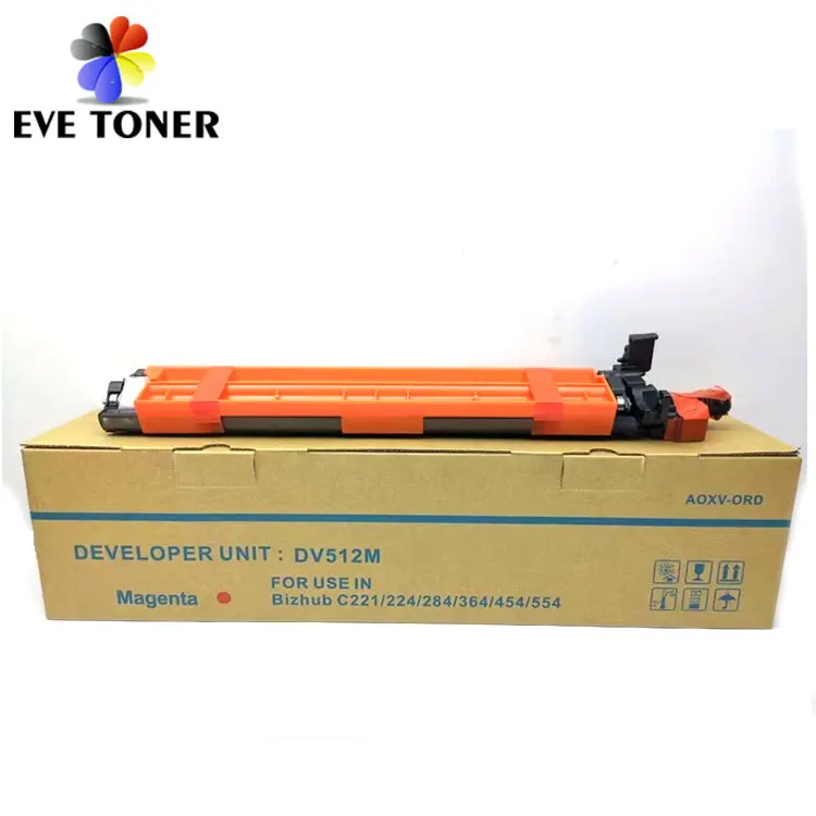 Factory sale DV512 Developer Unit For Konica Minolta Bizhub C221 c224 c281 c284 c364 c454 c554 developer unit