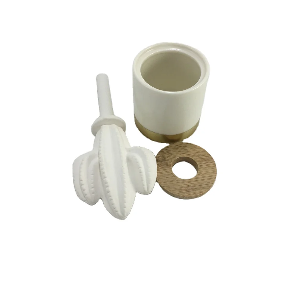 New ceramic succulent flower essential oil diffuser with ceramic bottle