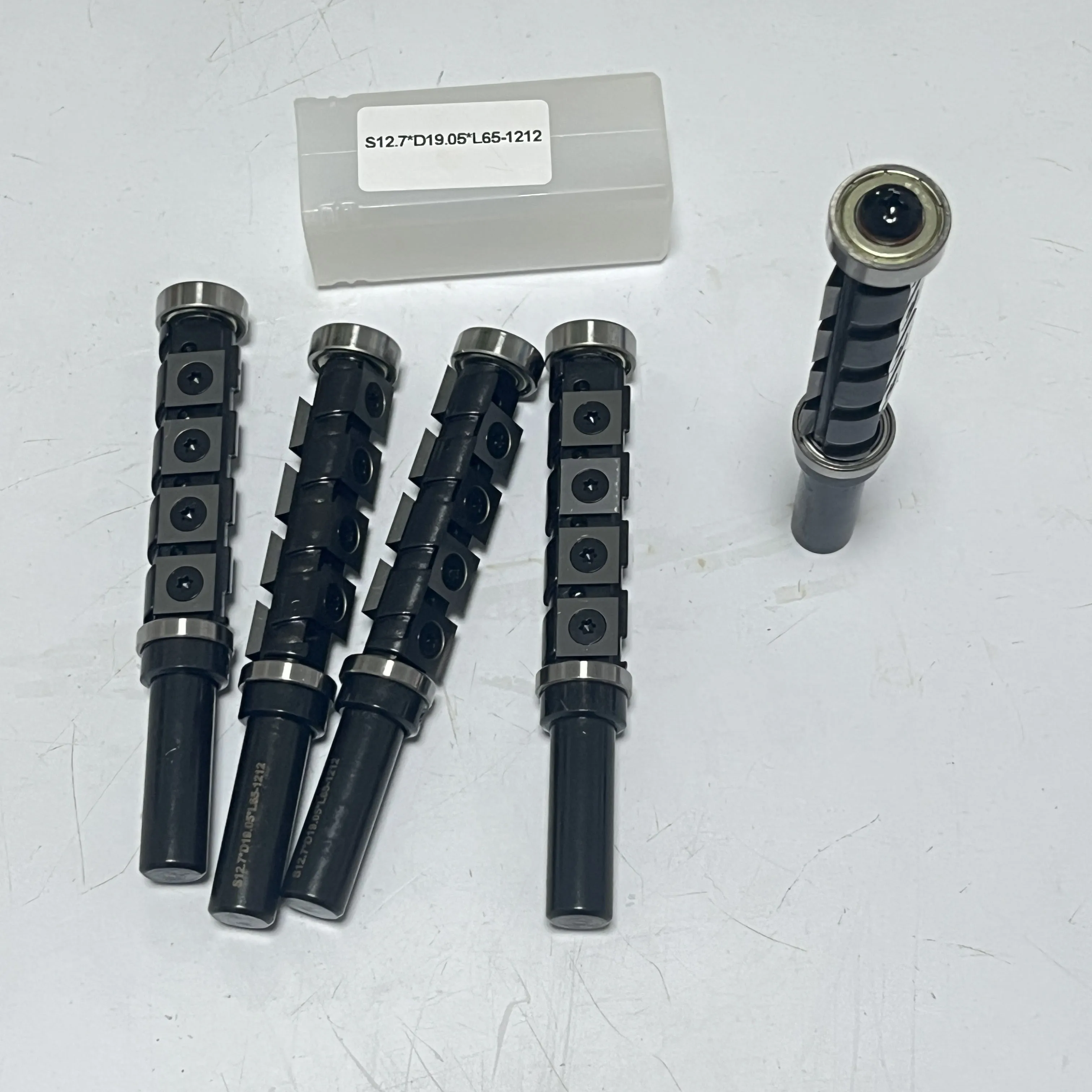 Shank 12.7x19x65 Double Shaft Repair Edge Cutter Woodworking Spoilboard Surfacing Router Cutters With Insert Knives