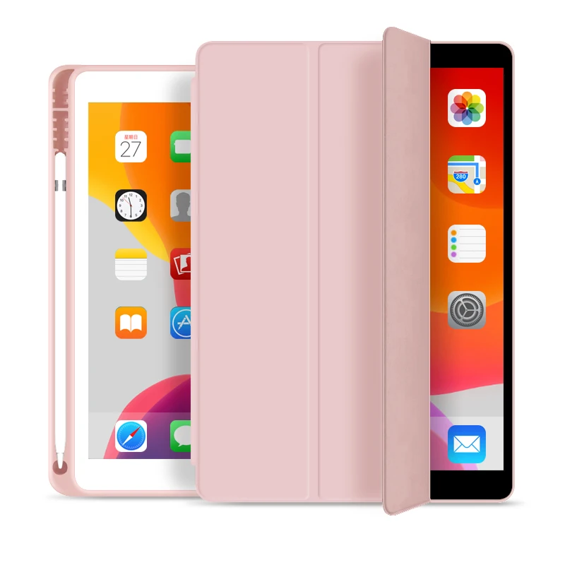 
Folding Stand Cover with Pencil Holder Tablet case For iPad 9.7 2017/2018 Ultra Slim 5/6 th Generation 