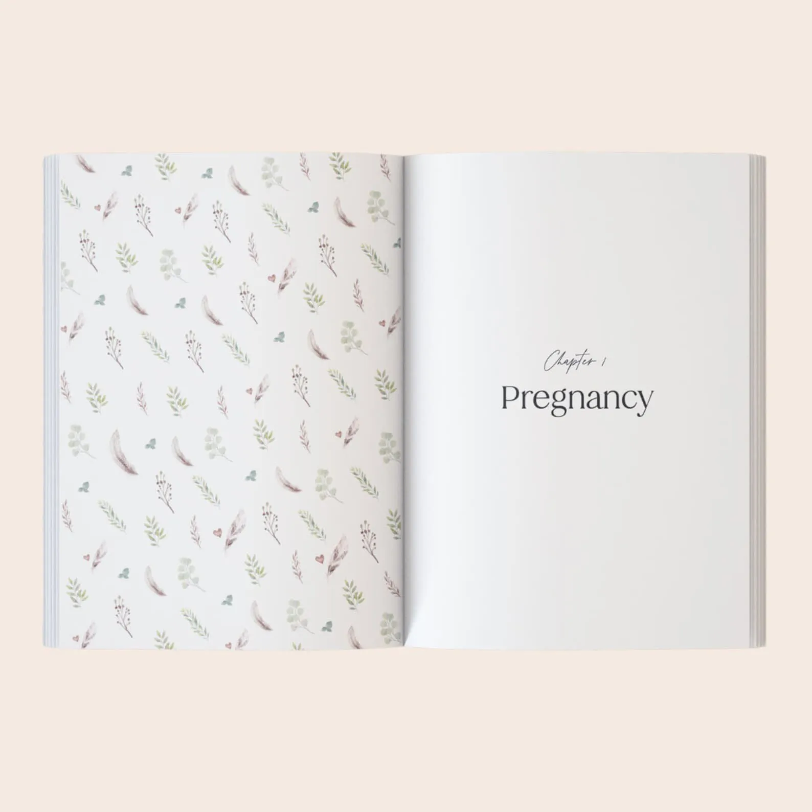 Linen Baby Memory Book Capture Every Precious Moment from Pregnancy to 5 Years