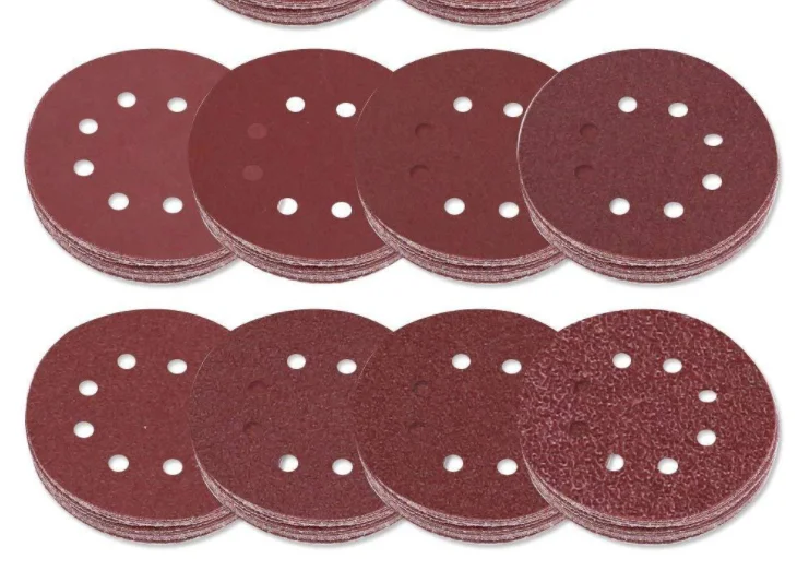 Wholesale Sand Paper Sand Disc Paper for Glass Aluminum Oxide 4.5inch NUOPU