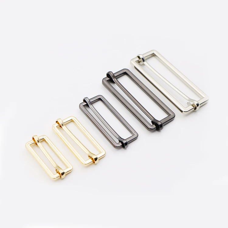 Factory Direct Sales Handbag Hardware Metal Buckle Square Slide Adjustable Metal Buckle For Bag Backpack