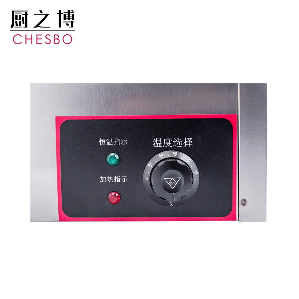 Commercial table-top bain marie food warmer electrical buffet heater cooking equipment with 2 tray