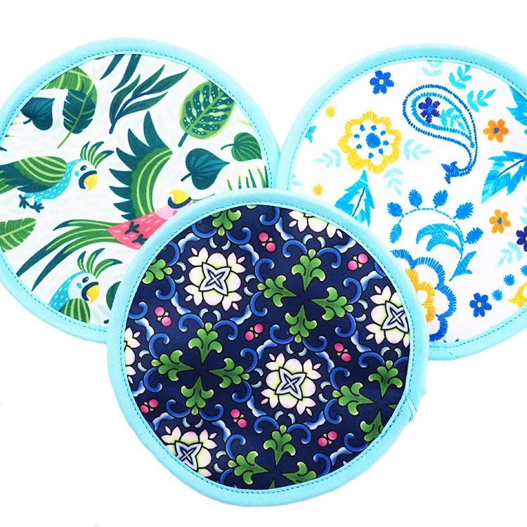 Бамбуковые прокладки для груди, Моющиеся Прокладки для кормления ребенка из Китая