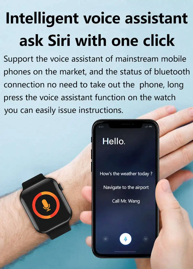 Смарт-часы HW22 с камерой для мужчин и женщин Android-мониторинг Reloj IOS