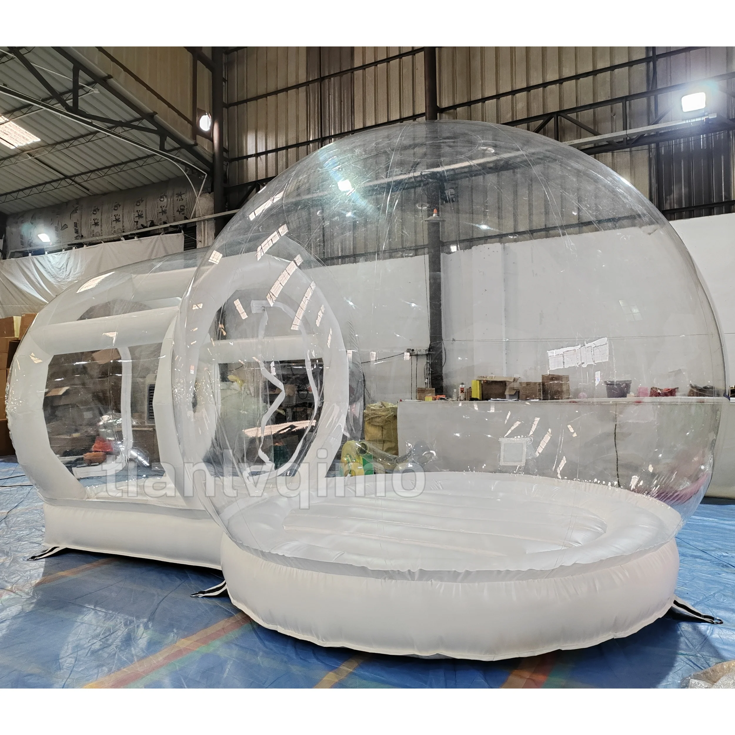Custom Dome Transparent Bubble House PVC Inflatable Pipe Bubble House Bounce Tent