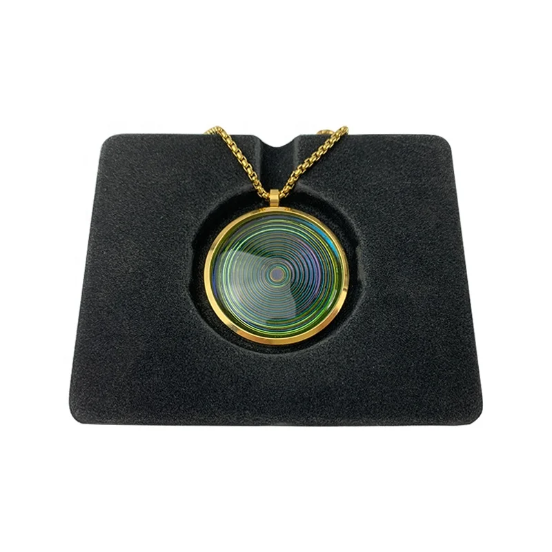 Custom Color Changing Bio Scalar Energy Alpha Spin Dic Glass Energy Necklace Pendant