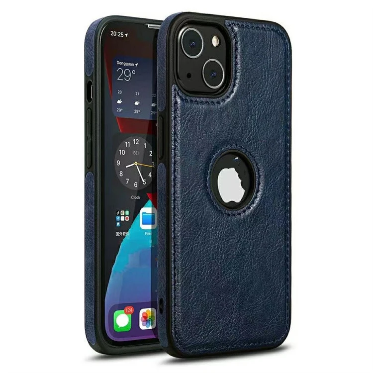 Защитный чехол из ПУ кожи с логотипом для мобильного телефона Iphone 14 13 12 11 Pro Max XR SE