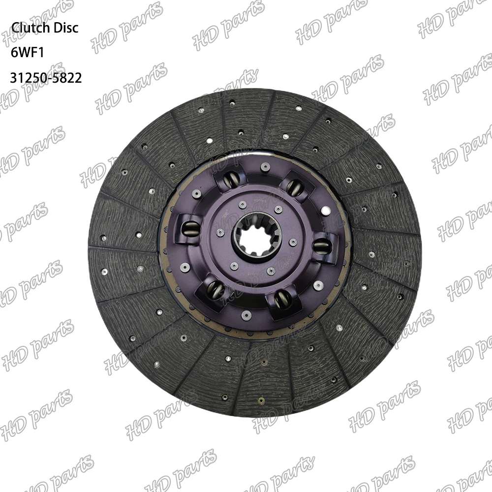 6WF1 Clutch Disc 31250-5822 Suitable For Isuzu Engine Parts
