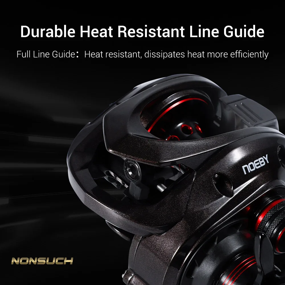 Noeby 7.3:1 High Speed Gear Ratio Baitcast 8kg Max Drag Ultralight Fishing Reel