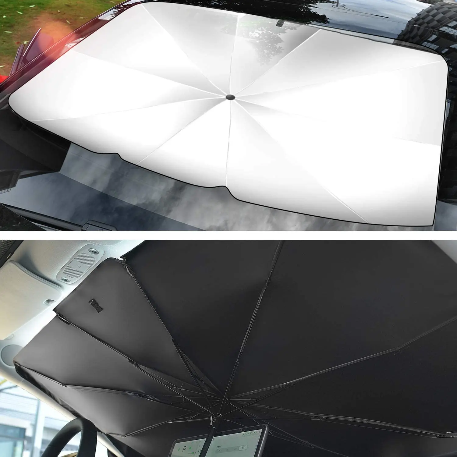 Car Sun Shade for Windshield Foldable Sunshades Umbrella for Car Front Windshield sunshade umbrella
