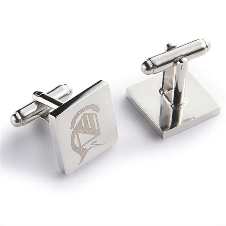 Заводская оптовая продажа, металлические мужские запонки для рубашки и зажимы для галстука, металлические запонки в деловом стиле