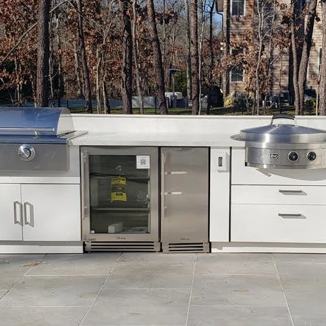 NICOCABINET New Arrivals Resistant Portable bbq Grill Outdoor Kitchen with 304 SS Pizza Oven