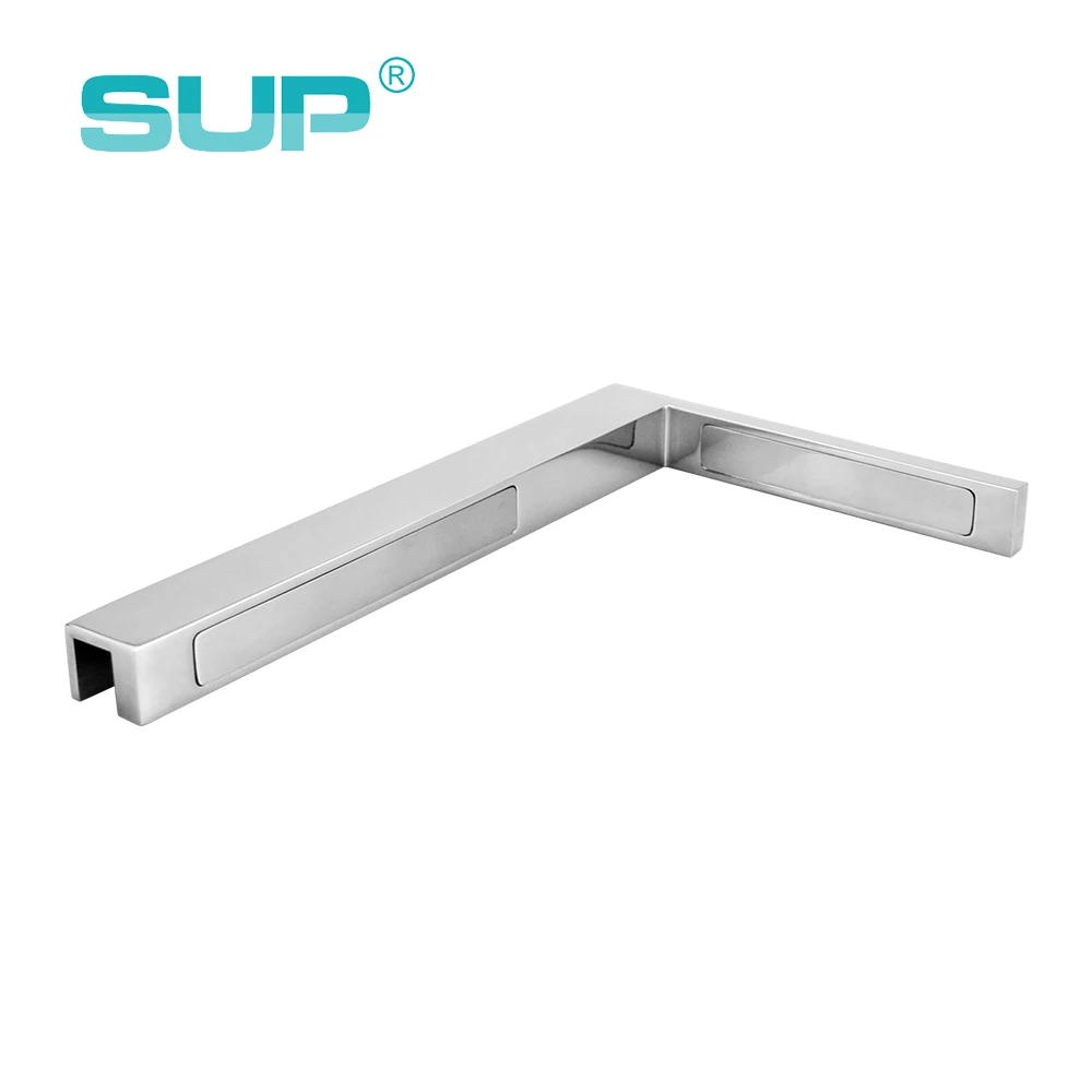 left hand side 90 degree hinge and sliding door brass frameless support angle shower door accessories