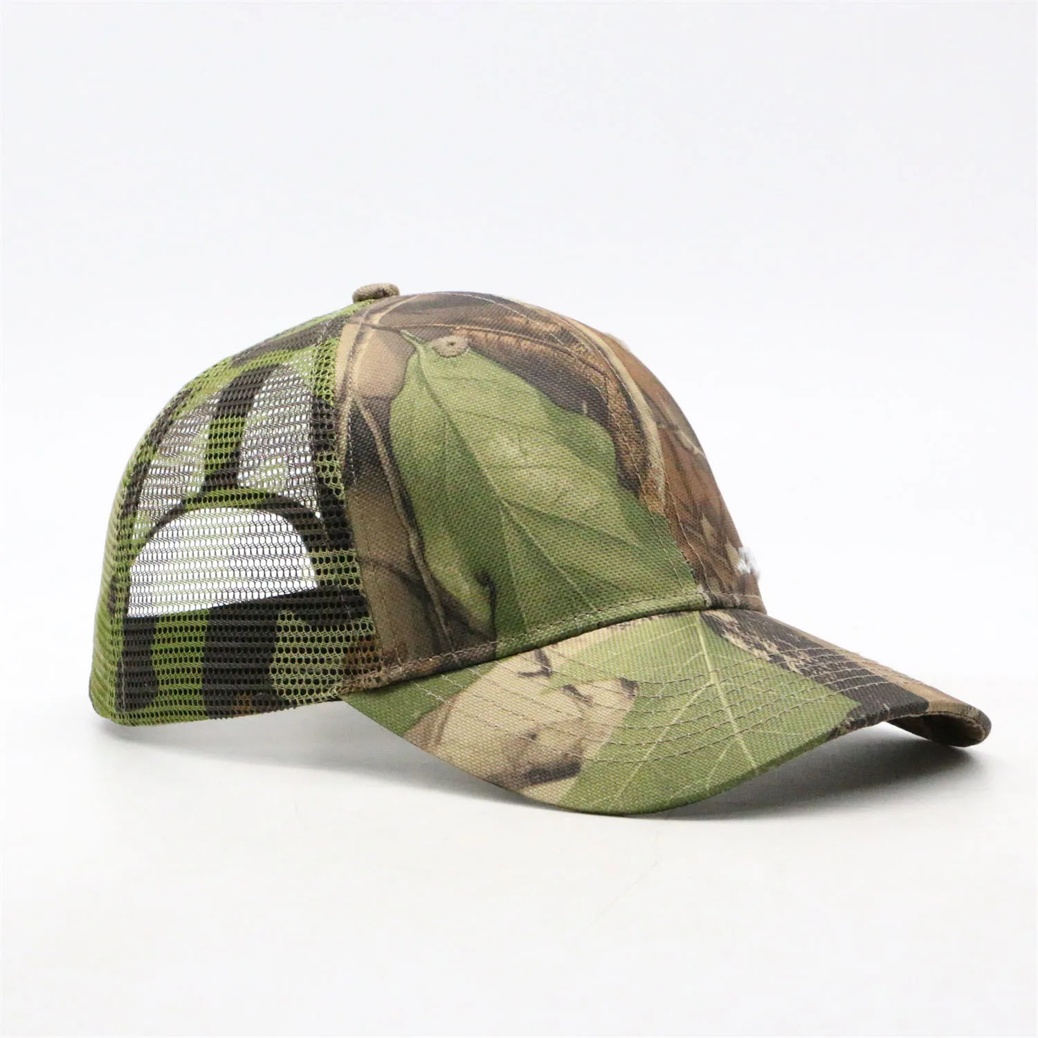 Custom 5 panel rope hats camouflage sublimation printing cap camo foam trucker hat for men