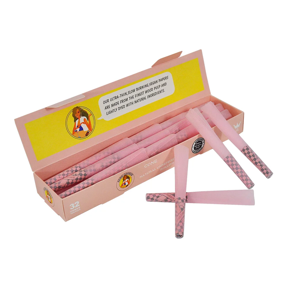 Lady Hornet Brand Series 78mm Horn Mouth 78mm Pink Packaging Pink Horn Tube Wholesale Smoking Accessories