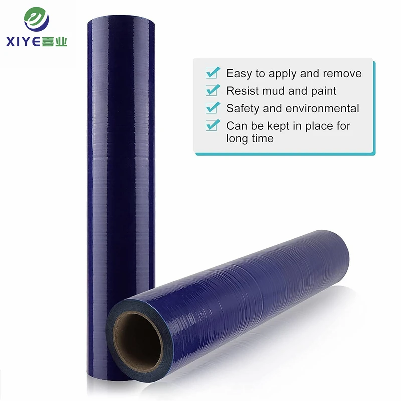 wholesale easy to tear and stick imported material transparent pe protect film for steel door board