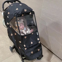 Водонепроницаемый чехол с вышивкой медведя для детской коляски