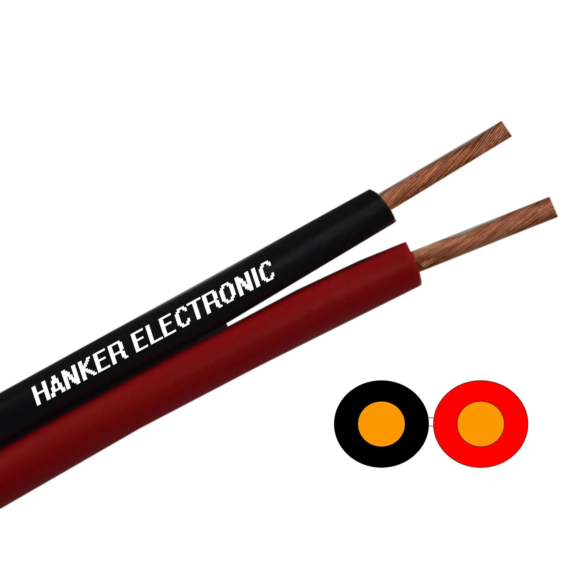 RVB Red Black  12 14 16 18 20 22AWG LSZH LSOH Jacket Speaker Wire Cable With CPR