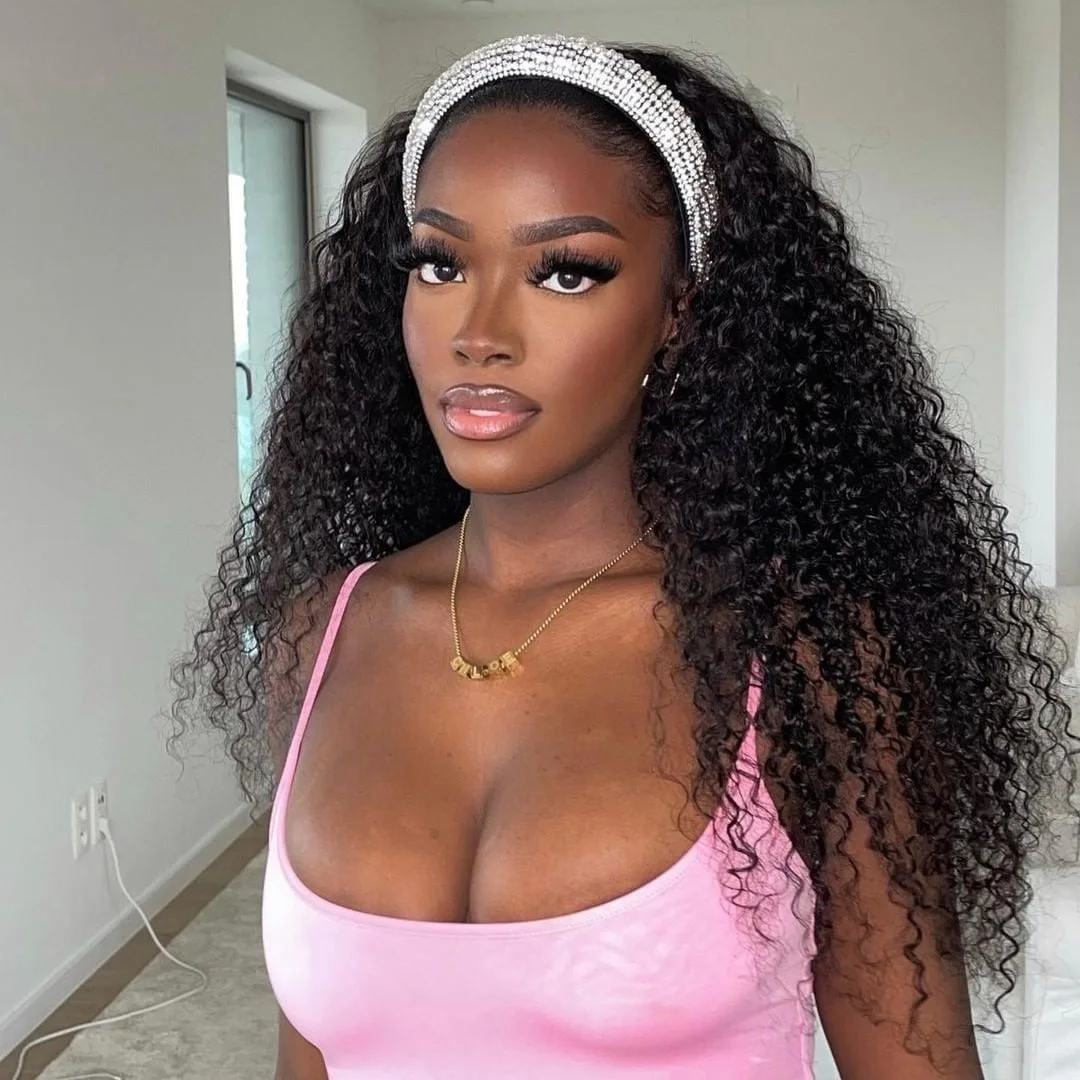 Wholesale 100% Raw Human Hair Wig Virgin Natural Brazilian Curly Human Hair Wigs Transparent Lace Frontal HD Lace Front Wig