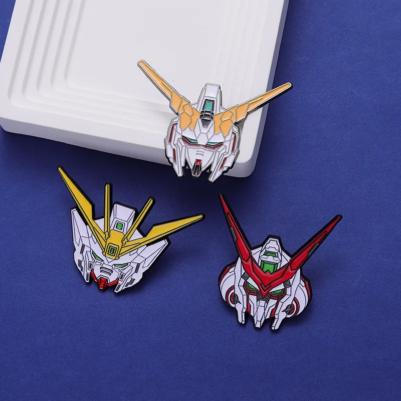 Anime Robot Gundam Series Alloy Brooch Personality Mech Warrior Styling Badge Soft Enamel Pin