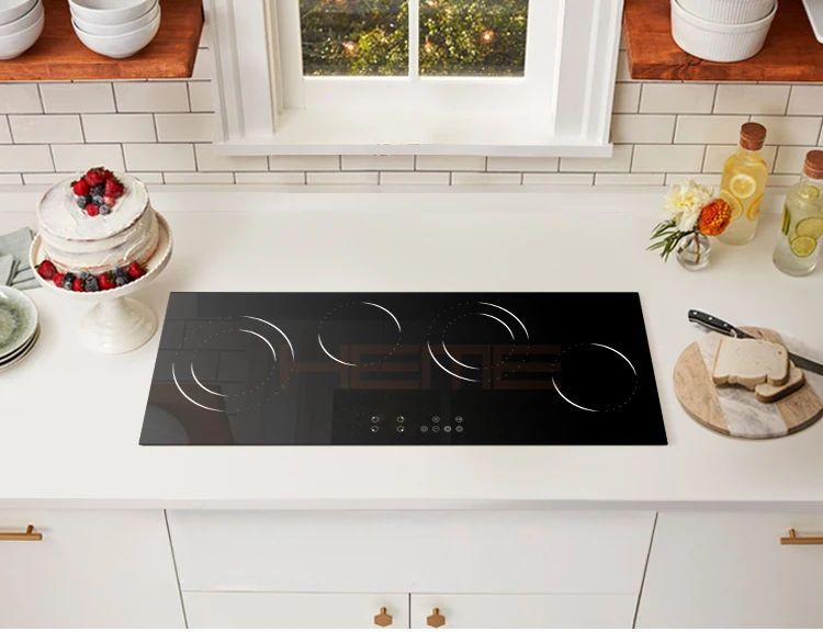 China Factory Home Kitchen Appliances Piano Cottura Ceramic 4 Burners Ceramic Glass Built-in Electric Cooker