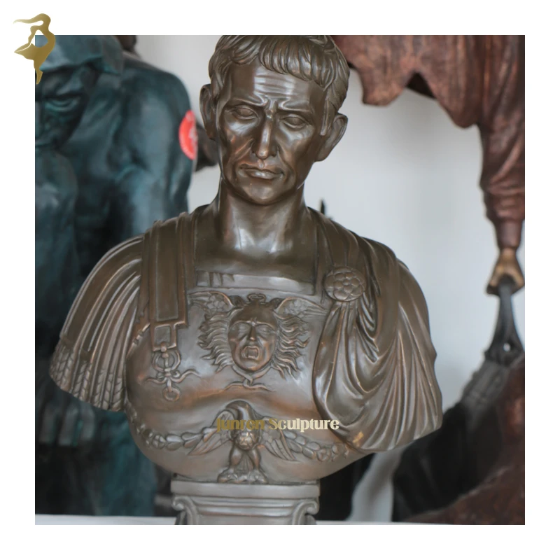 Modern Indoor Outdoor Bronze Ancient Rome Statues Famous Busts Sculpture