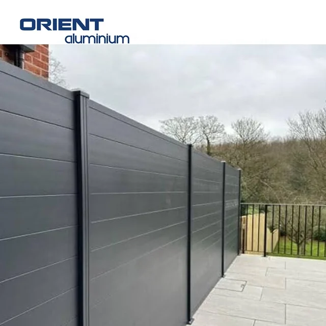 Customized Aluminum Fence Boards Horizontal Aluminum Fence Panels Aluminum Privacy Fence Panels